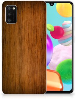 B2Ctelecom Smartphone hoesje Samsung Galaxy A41 Leuk Case Super als Vaderdag Cadeaus Donker Hout