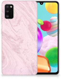 B2Ctelecom Smartphone hoesje Samsung Galaxy A41 Leuk Hoesje Marble Pink