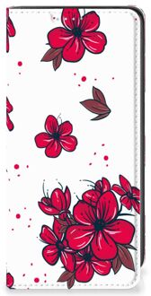 B2Ctelecom Smartphone Hoesje Samsung Galaxy A41 Mobiel Cover Blossom Red