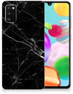 B2Ctelecom Smartphone hoesje Samsung Galaxy A41 Transparant Hoesje Marmer Zwart