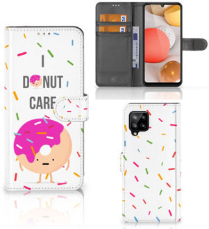 B2Ctelecom Smartphone Hoesje Samsung Galaxy A42 5G Bookcase met Quotes Donut Cadeautjes voor Meisjes