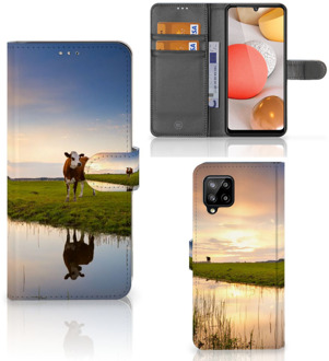 B2Ctelecom Smartphone Hoesje Samsung Galaxy A42 5G Flip Case Koe