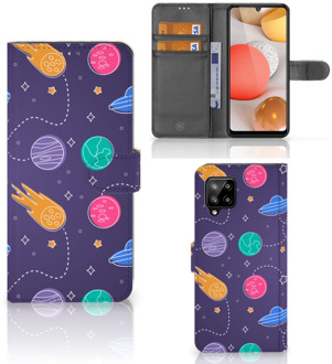 B2Ctelecom Smartphone Hoesje Samsung Galaxy A42 5G Flip Case Portemonnee Space