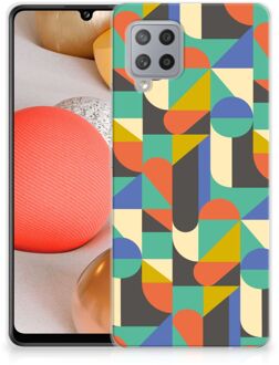 B2Ctelecom Smartphone hoesje Samsung Galaxy A42 Backcase Siliconen Hoesje Funky Retro