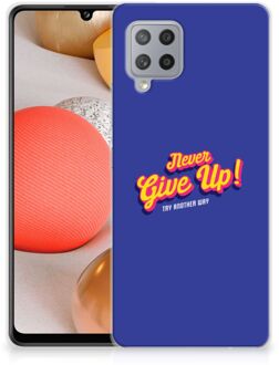 B2Ctelecom Smartphone hoesje Samsung Galaxy A42 Backcase Siliconen Hoesje Never Give Up