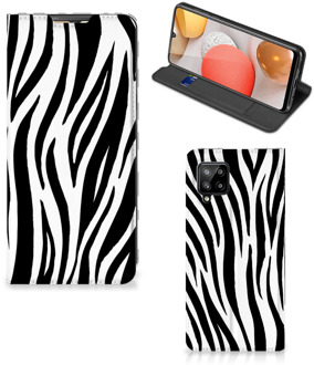 B2Ctelecom Smartphone Hoesje Samsung Galaxy A42 Beschermhoesje Zebra