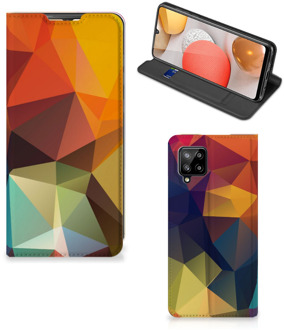 B2Ctelecom Smartphone Hoesje Samsung Galaxy A42 Leuk Book Case Polygon Color