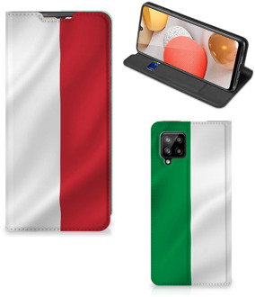 B2Ctelecom Smartphone Hoesje Samsung Galaxy A42 Leuk Bookcase Italiaanse Vlag