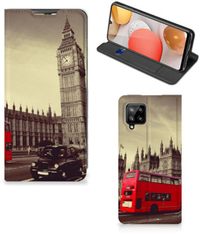 B2Ctelecom Smartphone Hoesje Samsung Galaxy A42 Mobiel Bookcase Londen