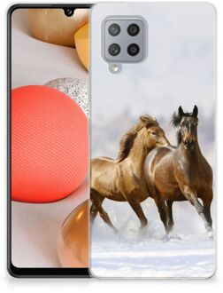 B2Ctelecom Smartphone hoesje Samsung Galaxy A42 TPU Case Paarden