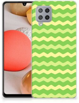 B2Ctelecom Smartphone hoesje Samsung Galaxy A42 TPU Case Waves Green