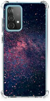 B2Ctelecom Smartphone hoesje Samsung Galaxy A52 4G/5G Mobiel Case met transparante rand Stars