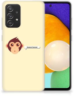 B2Ctelecom Smartphone hoesje Samsung Galaxy A52 (5G/4G) Back Case Siliconen Hoesje met Foto Aap