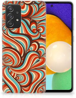 B2Ctelecom Smartphone hoesje Samsung Galaxy A52 (5G/4G) Back Case Siliconen Hoesje Retro