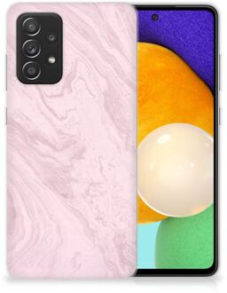 B2Ctelecom Smartphone hoesje Samsung Galaxy A52 (5G/4G) Leuk Hoesje Marble Pink