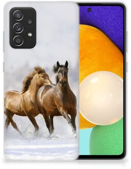 B2Ctelecom Smartphone hoesje Samsung Galaxy A52 (5G/4G) TPU Case Paarden