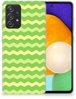 B2Ctelecom Smartphone hoesje Samsung Galaxy A52 (5G/4G) TPU Case Waves Green