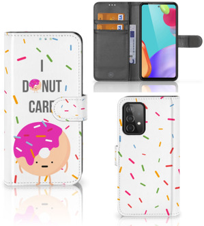 B2Ctelecom Smartphone Hoesje Samsung Galaxy A52 Bookcase met Quotes Donut Cadeautjes voor Meisjes