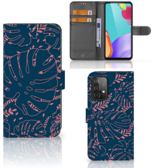 B2Ctelecom Smartphone Hoesje Samsung Galaxy A52 Bookcase Palm Leaves