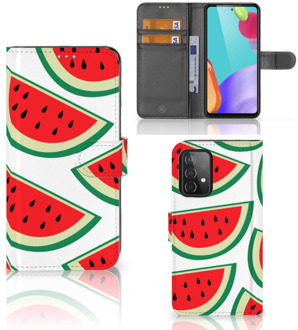 B2Ctelecom Smartphone Hoesje Samsung Galaxy A52 Foto Hoesje ontwerpen Originele Cadeaus Watermelons