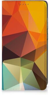 B2Ctelecom Smartphone Hoesje Samsung Galaxy A52 Leuk Book Case Polygon Color