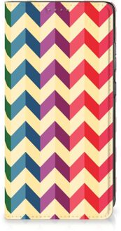 B2Ctelecom Smartphone Hoesje Samsung Galaxy A52 Leuk Telefoonhoesje Zigzag Color