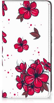 B2Ctelecom Smartphone Hoesje Samsung Galaxy A52 Mobiel Cover Blossom Red