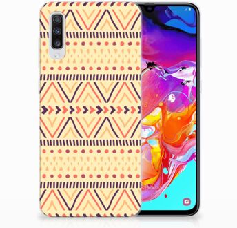 B2Ctelecom Smartphone hoesje Samsung Galaxy A70 Aztec Yellow