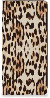 B2Ctelecom Smartphone Hoesje Samsung Galaxy A71 Book Cover Leopard