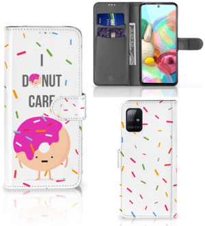 B2Ctelecom Smartphone Hoesje Samsung Galaxy A71 Bookcase met Quotes Donut Cadeautjes voor Meisjes