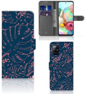 B2Ctelecom Smartphone Hoesje Samsung Galaxy A71 Bookcase Palm Leaves