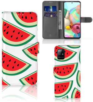 B2Ctelecom Smartphone Hoesje Samsung Galaxy A71 Foto Hoesje ontwerpen Originele Cadeaus Watermelons