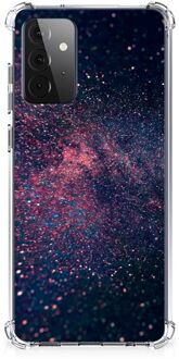 B2Ctelecom Smartphone hoesje Samsung Galaxy A72 4G/5G Mobiel Case met transparante rand Stars