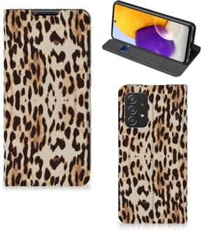 B2Ctelecom Smartphone Hoesje Samsung Galaxy A72 (5G/4G) Book Cover Leopard