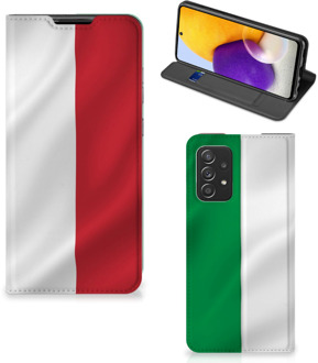 B2Ctelecom Smartphone Hoesje Samsung Galaxy A72 (5G/4G) Leuk Bookcase Italiaanse Vlag