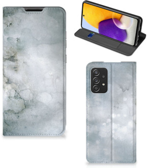 B2Ctelecom Smartphone Hoesje Samsung Galaxy A72 (5G/4G) Leuk Telefoonhoesje Painting Grey