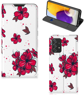 B2Ctelecom Smartphone Hoesje Samsung Galaxy A72 (5G/4G) Mobiel Cover Blossom Red