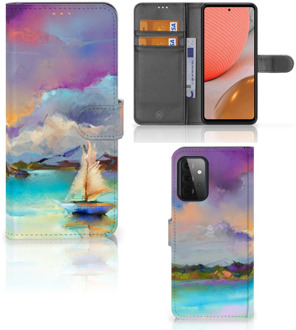 B2Ctelecom Smartphone Hoesje Samsung Galaxy A72 Case ontwerpen Boat