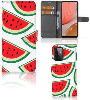 B2Ctelecom Smartphone Hoesje Samsung Galaxy A72 Foto Hoesje ontwerpen Originele Cadeaus Watermelons