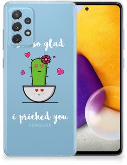 B2Ctelecom Smartphone hoesje Samsung Galaxy A72 Hoesje maken Cactus Glad