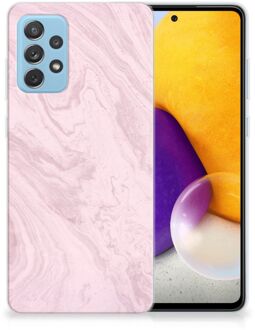 B2Ctelecom Smartphone hoesje Samsung Galaxy A72 Leuk Hoesje Marble Pink