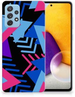 B2Ctelecom Smartphone hoesje Samsung Galaxy A72 TPU Case Funky Triangle