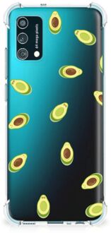 B2Ctelecom Smartphone hoesje Samsung Galaxy M02s | A02s Backcase TPU Siliconen Hoesje met transparante rand Avocado