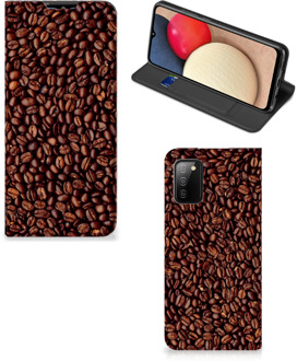 B2Ctelecom Smartphone Hoesje Samsung Galaxy M02s | A02s Mobiel Case Koffiebonen