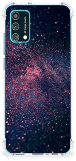 B2Ctelecom Smartphone hoesje Samsung Galaxy M02s | A02s Mobiel Case met transparante rand Stars