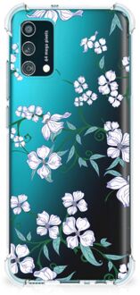 B2Ctelecom Smartphone hoesje Samsung Galaxy M02s | A02s Siliconen Hoesje met transparante rand Blossom White