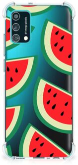 B2Ctelecom Smartphone hoesje Samsung Galaxy M02s | A02s Telefoonhoesje met tekst met transparante rand Watermelons