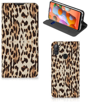 B2Ctelecom Smartphone Hoesje Samsung Galaxy M11 | A11 Book Cover Leopard