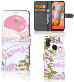 B2Ctelecom Smartphone Hoesje Samsung Galaxy M11 | A11 Book Style Case Bird Standing