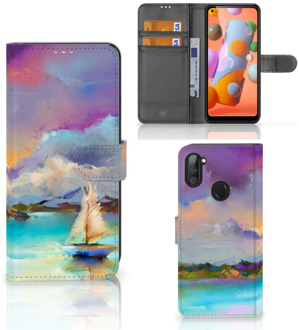 B2Ctelecom Smartphone Hoesje Samsung Galaxy M11 | A11 Case ontwerpen Boat